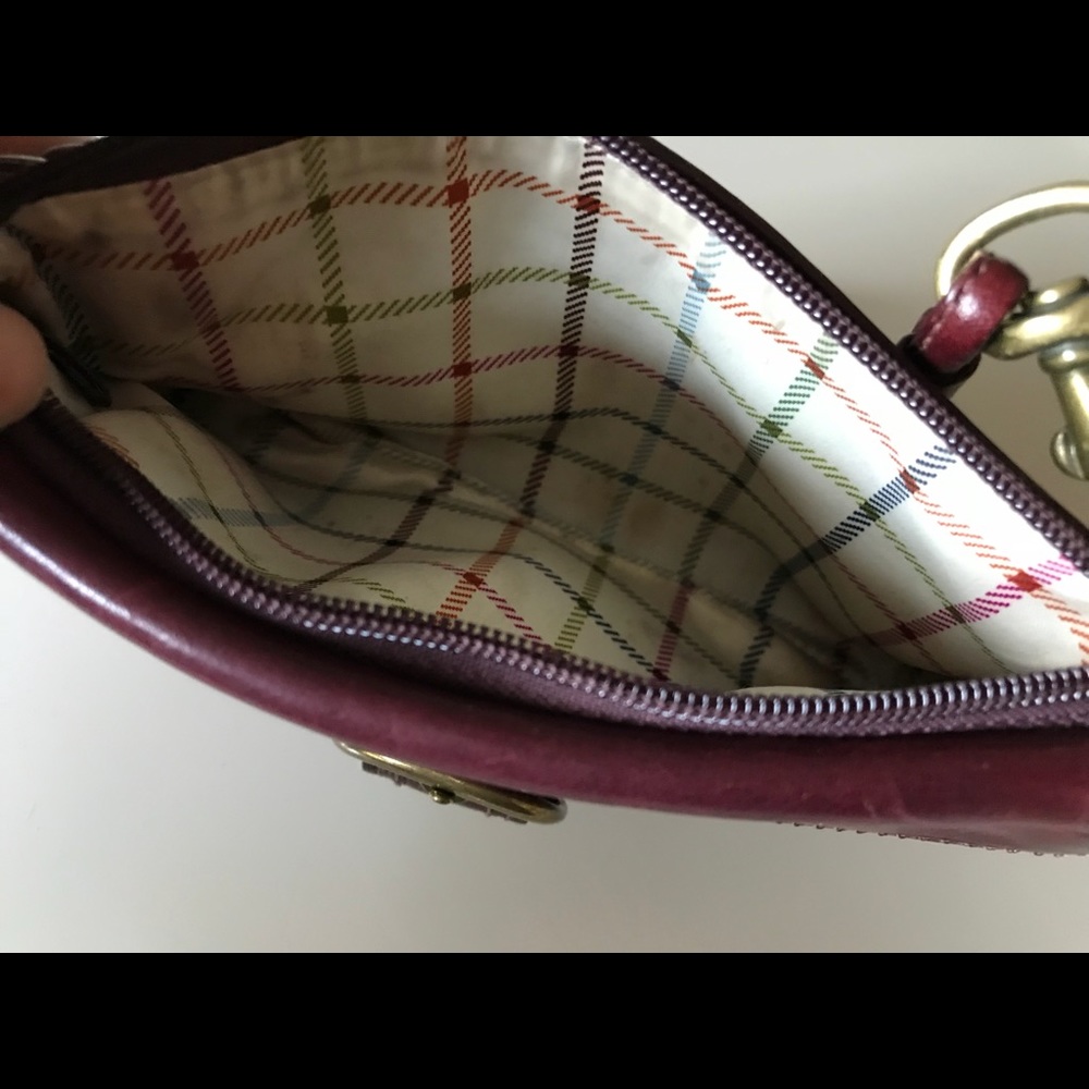Maroon Coach wristlet - Picture 6 of 7